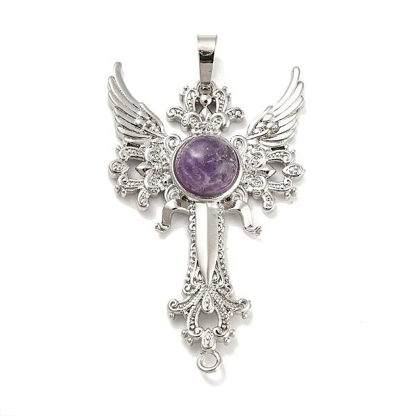 Natural Amethyst Big Pendants