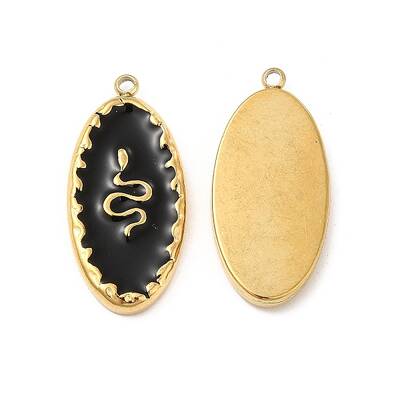 PVD Vacuum Plating 201 Stainless Steel Enamel Pendants