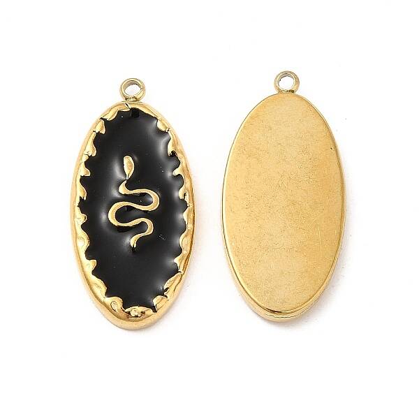 PVD Vacuum Plating 201 Stainless Steel Enamel Pendants