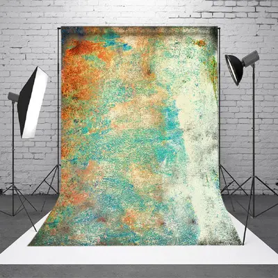 Red Blue Rust Photography Abstract Textured Backdrop - Aperturee