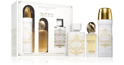 Lattafa Badee Al Oud Honor & Glory Unisex Gift Set 3 Pieces