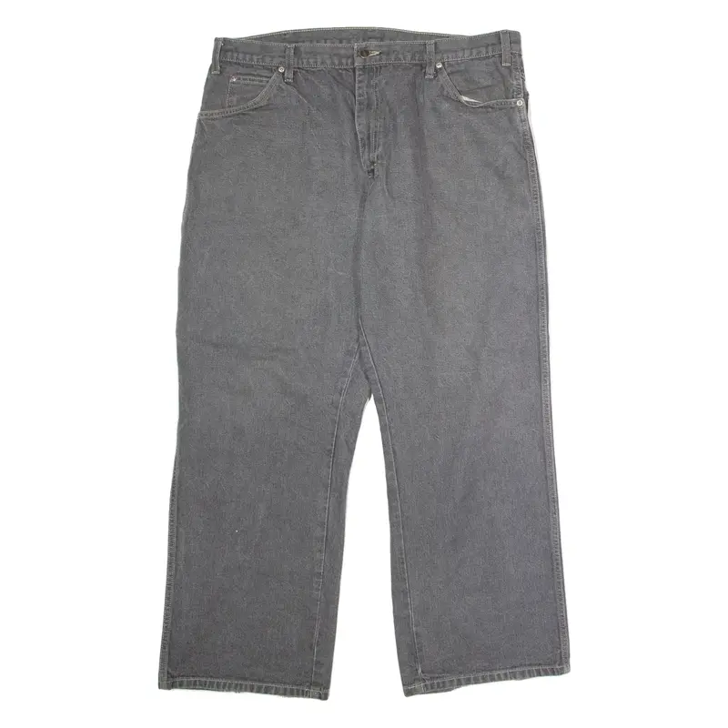 DICKIES Carpenter Mens Jeans Grey Regular Straight Stone Wash W40 L30