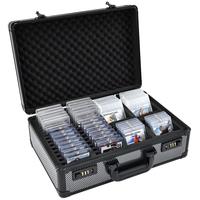 Graded Sports Card Storage Box Trading Card Display Box with Combo Lock Graded Card Slab Carrying Case Fits PSA BGS FGS & SGC...