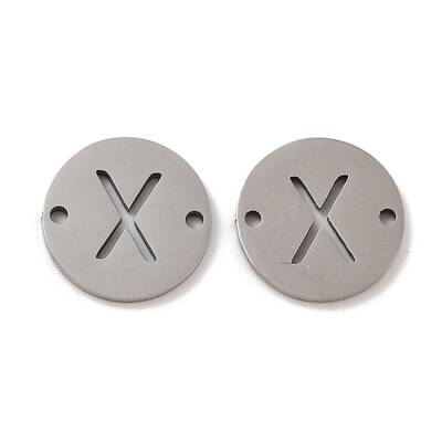 Non-Tarnish 201 Stainless Steel Hollow Flat Round Links