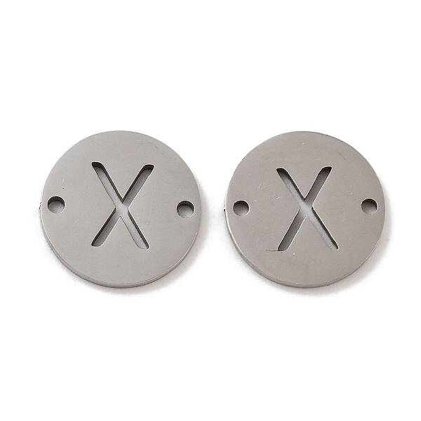 Non-Tarnish 201 Stainless Steel Hollow Flat Round Links
