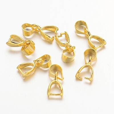 Brass Ice Pick Pinch Bails