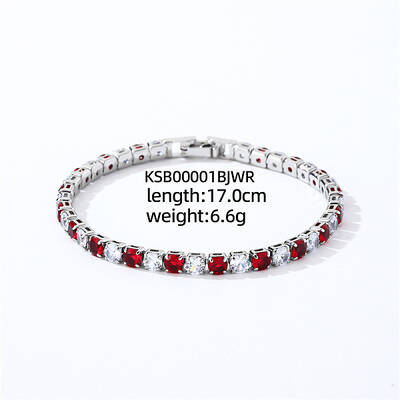 Brass Micro Pave Cubic Zirconia Slider Bracelets for Woman