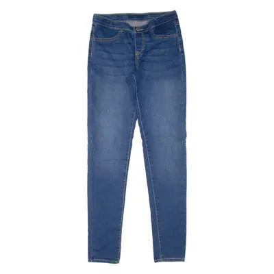 LEVI'S Girls Jeans Blue Slim Skinny Stone Wash W24 L29