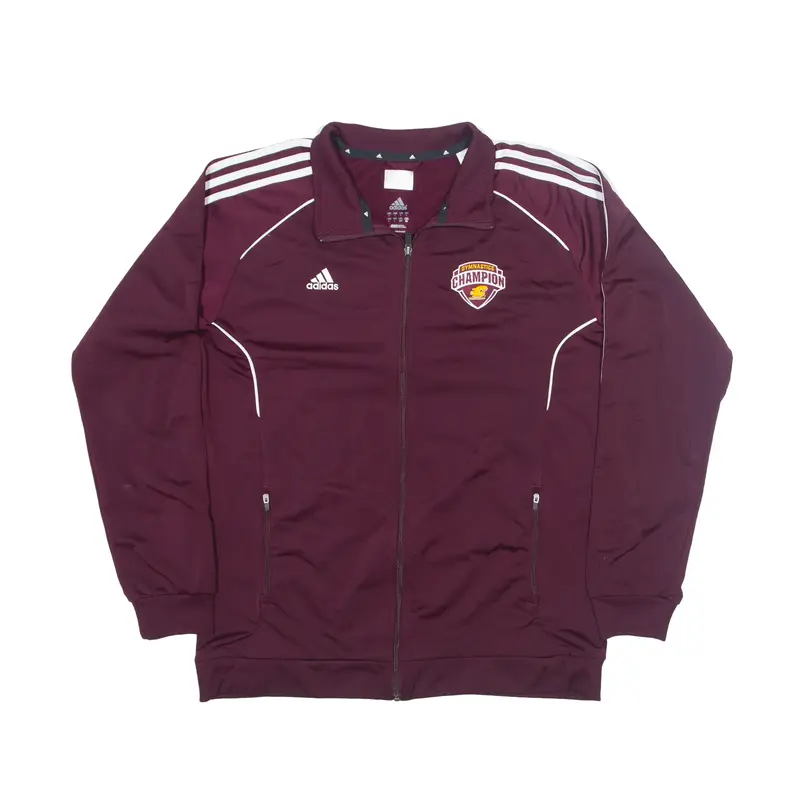 ADIDAS Gymnastics Champion Track Jacket Maroon Mens L