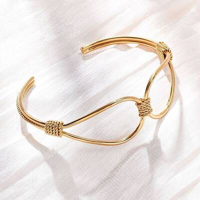 304 Stainless Steel Cuff Bangles for Women