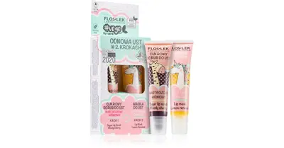 Floslek Laboratorium Moody Lip Vege Kit Cherry Lip Scrub + Lemon Renewal Lip Mask