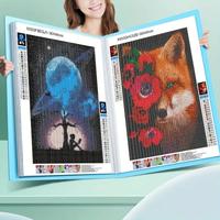 A3 Diamond Art Painting Storage Book, 1 Count Waterproof & Dustproof File Folder with Handle, Desk Organizer for Home & Offic...