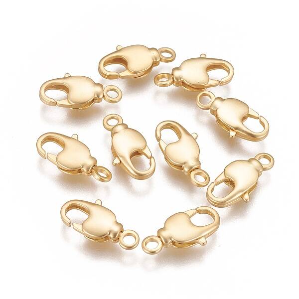 Brass Swivel Lobster Claw Clasps