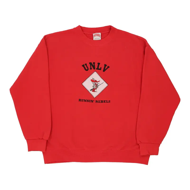 UNLV Runnin' Rebels Nutmeg Sweatshirt - Large Red Cotton Blend