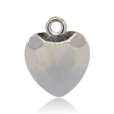 CCB Plastic Heart Pendants