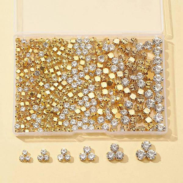 360Pcs 6 Style Sew on Rhinestone