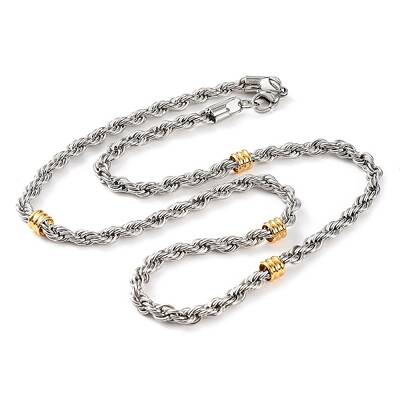 304 Stainless Steel Rope Chain Necklaces for Women