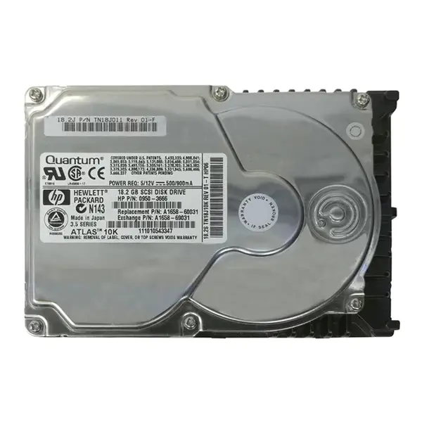 A1658-60031 HP 18.2GB Ultra-160 SCSI 7200 3.5-inch Hard Drive