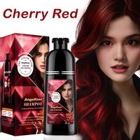AngeRose Hair Color shampoo, Hair Dye Shampoo , 3 in 1 function Long-lasting & Coverage for Gray Hair,  Multi-color Wine Red,...