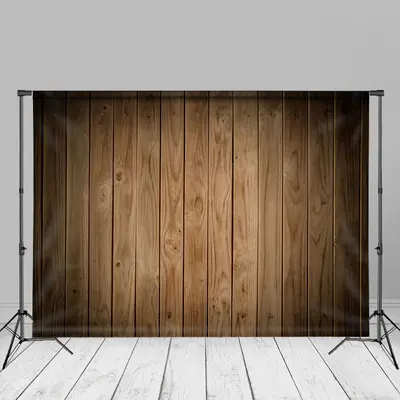 Brown Vertical Vintage Wood Photography Backdrop - Aperturee