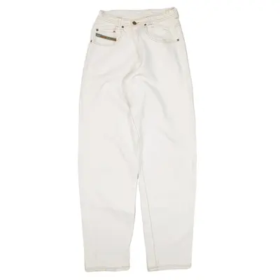 DOUBLE FACT Jeans White Denim Regular Mom Womens W24 L33
