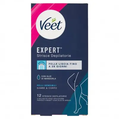 Veet Body Strips Expert Sensitive Skin 12 Pieces