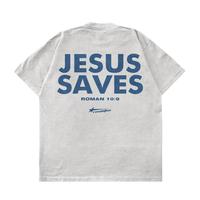 Romans 10:9 - JESUS SAVES Shirts | Graphic Christian Tee Shirts Designed For Both Men and Women Menswear Top