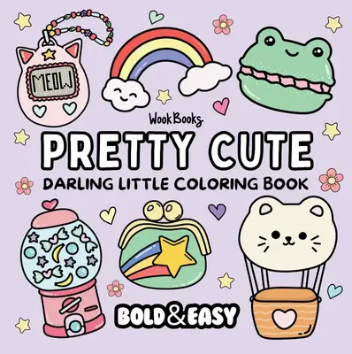 Pretty Cute Coloring Book & Reusable Protective Sheet by Wook Books