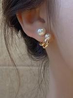 Women's Elegant Faux Pearl Decorated Stud Earrings (1 Pair),  Pretty Studs, Exquisite Trendy Stud Earrings, Fashionable Jewel...