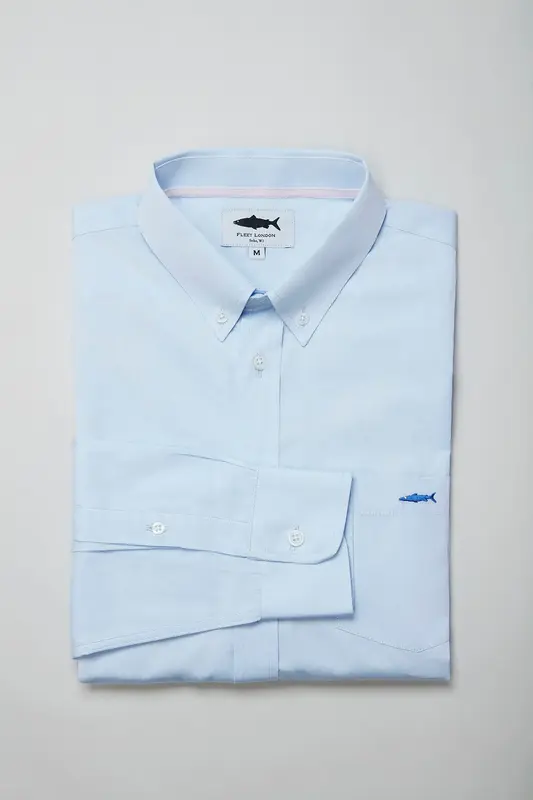 Periwinkle Blue Cotton Shirt for Men | Size: M | Colour: Periwinkle Blue