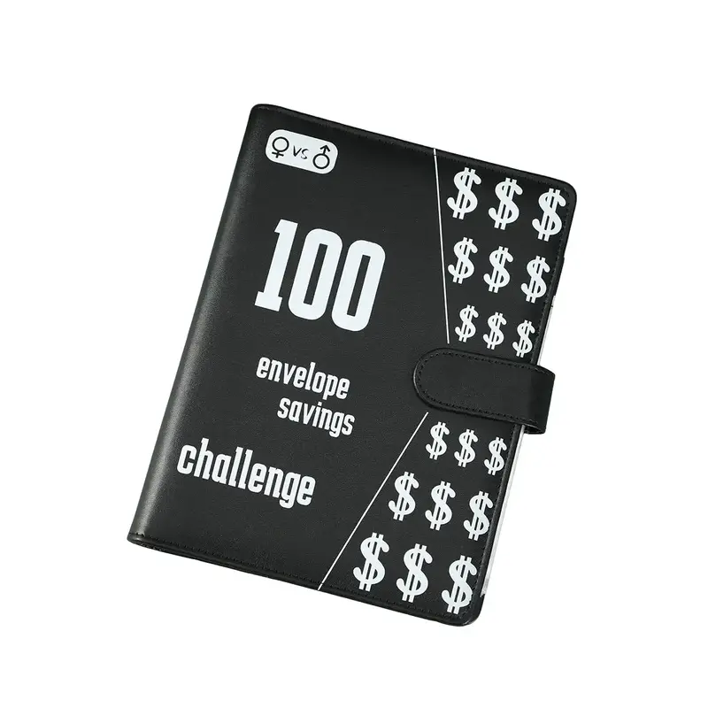 100 Envelope Challenge Binder Easy and Fun Way to Save $5,050 Savings Challenges Budget Book Binder with 25pcs Cash Envelopes...