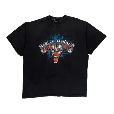 Boston Harley Davidson Graphic T-Shirt - XL Black Cotton