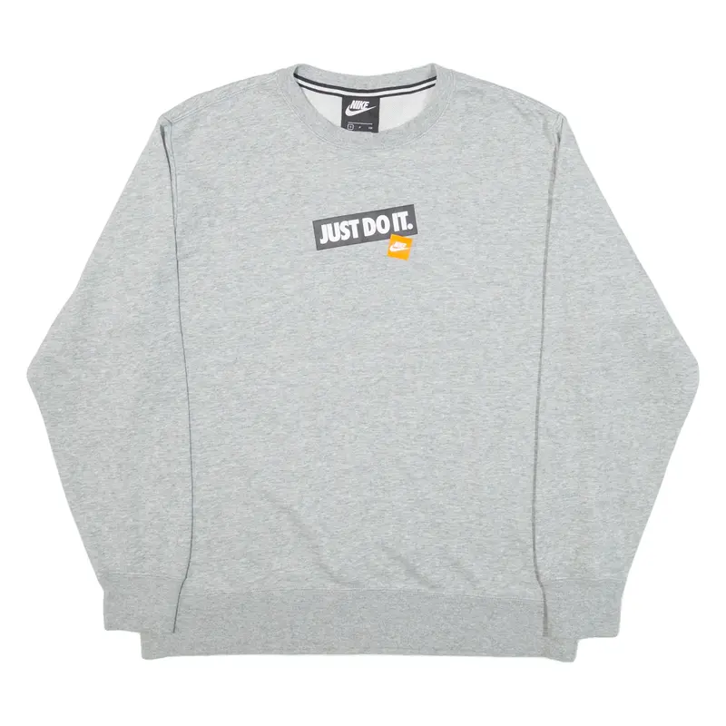 NIKE Mens Sweatshirt Grey S
