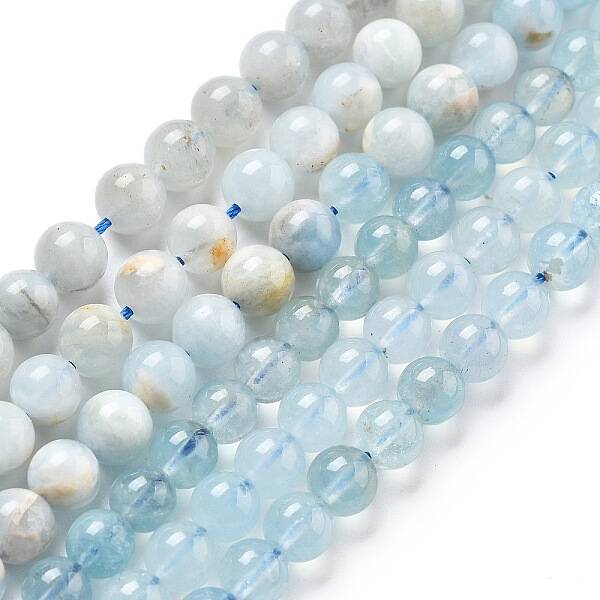 Natural Aquamarine Beads Strands