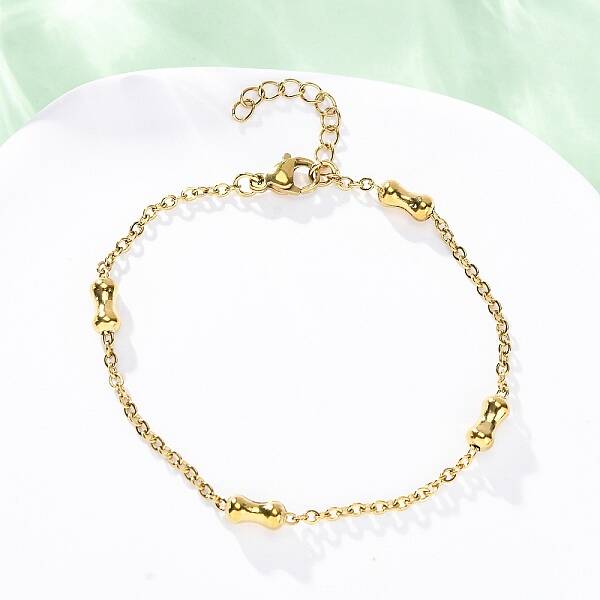 304 Stainless Steel Rolo Chain Bracelets for Women