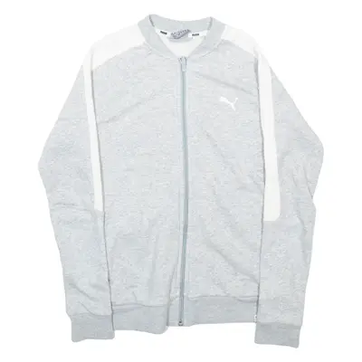 PUMA Full Zip Mens Sweatshirt Grey S