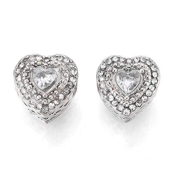 Alloy Rhinestone European Beads