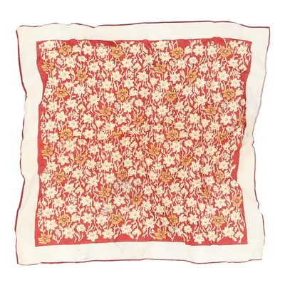 Unbranded Floral Scarf - No Size Red Polyester
