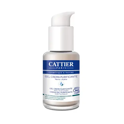 Cattier Purifying Gel Cream for Oily Skin Blemishes Organic 50ml