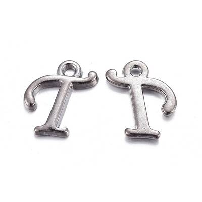 Gunmetal Plated Alloy Letter Pendants