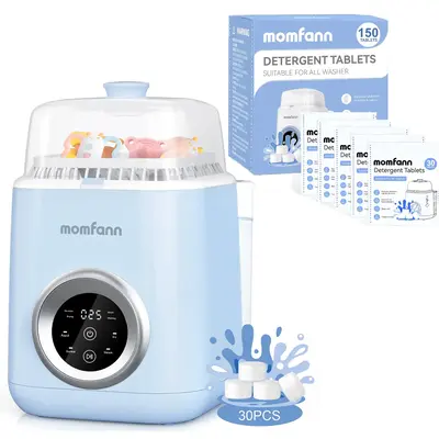 Momfann 4 in 1 Baby Bottle Washer, Sterilizer & Dryer, All-in-One Cleaning Machine for Bottles, Pump Parts & Baby Essentials ...