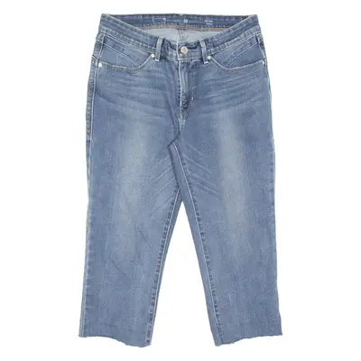 LEVI'S Mid Rise Skinny Womens Pedal Pushers Shorts Blue S W28