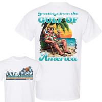 Greeting From The Patriotic Gulf Of USA America Retro Shirt, Gulf Of America Est 2025 Graphic Printed Classic Cotton Unisex S...