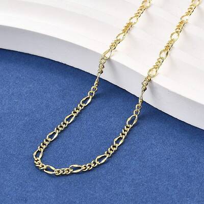 Brass Figaro Chain Necklaces