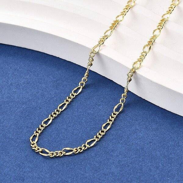 Brass Figaro Chain Necklaces