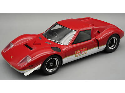 Lotus 62 Press Version 1969 Red and White Mythos Series with Display Case Limited Edition to 45 pieces Worldwide 1/18 Mod...