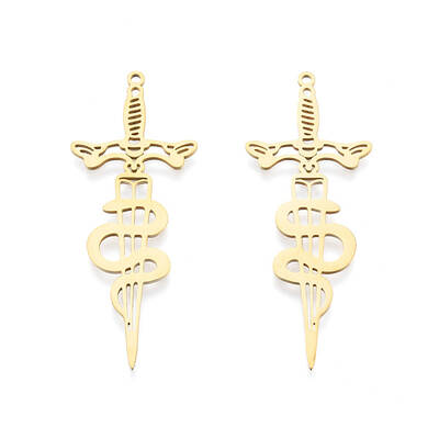 201 Stainless Steel Big Pendants