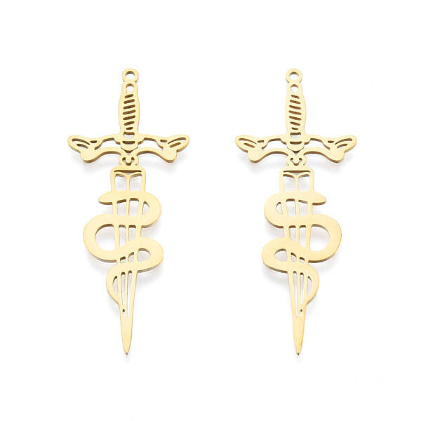201 Stainless Steel Big Pendants