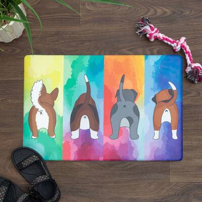 Cute Behinds Floor Mat - Cat
