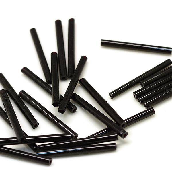 Opaque Glass Bugle Beads